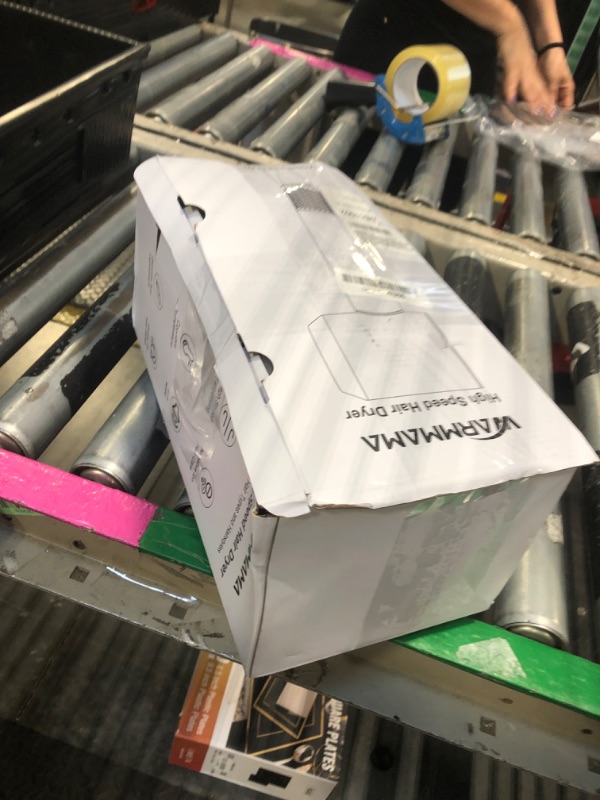 Photo 1 of Ionic Hair Dryer with Diffuser, warmmama 1500W High Speed Blow Dryer with 3 Speeds and 4 Temps for Men & Women, Hair Blow Dryers Fast Drying Brushless Motor with Nozzle Bag for Home Salon Travel, Grey