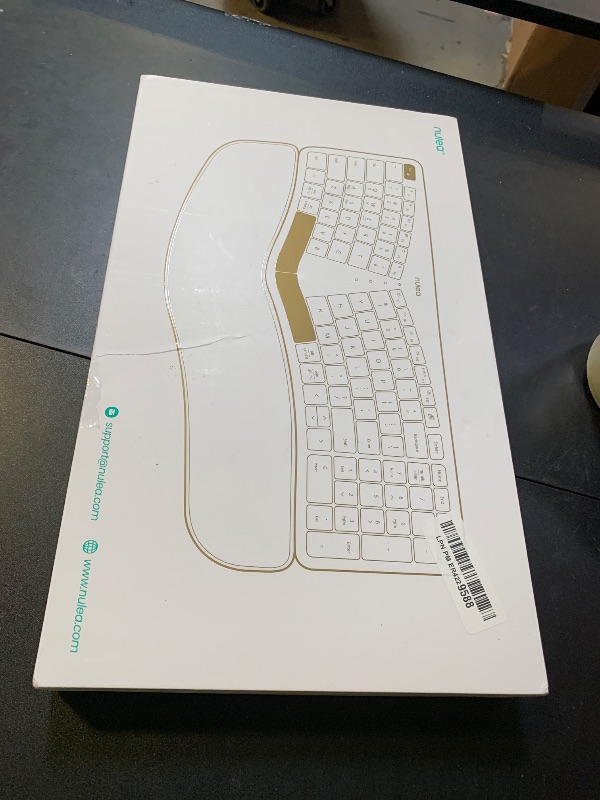 Photo 1 of Nulea RT05B Bluetooth Ergonomic Split Keyboard, Wireless USB-C Rechargeable with Cushion Wrist Rest, Compatible Windows Mac (C-Pink)