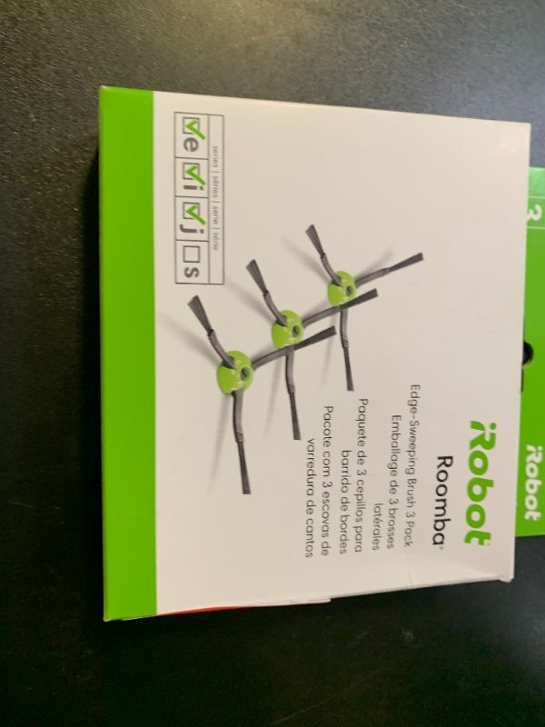 Photo 1 of Edge-Sweeping Brush 3 Pack for Roomba Combo® and Roomba® i, e & j Series and Combo® 10 Max Robots
