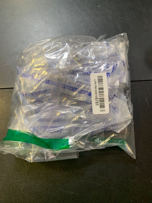 Photo 1 of 20 Pack 5ml Industrial Sterile Syringes with 22Ga 1.2 Inch, Plastic Disposable Syringe for Scientific Labs, Liquids Refilling and Measuring