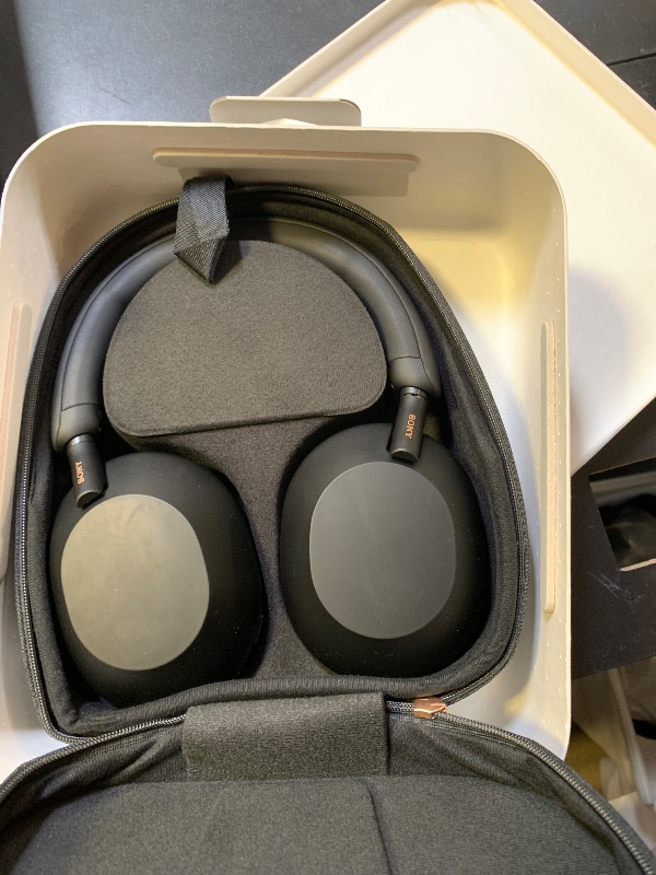 Photo 1 of Sony WH-1000XM5 Premium Noise Canceling Headphones, Auto NC Optimizer, 30-Hour Battery, Alexa Voice Control, Black