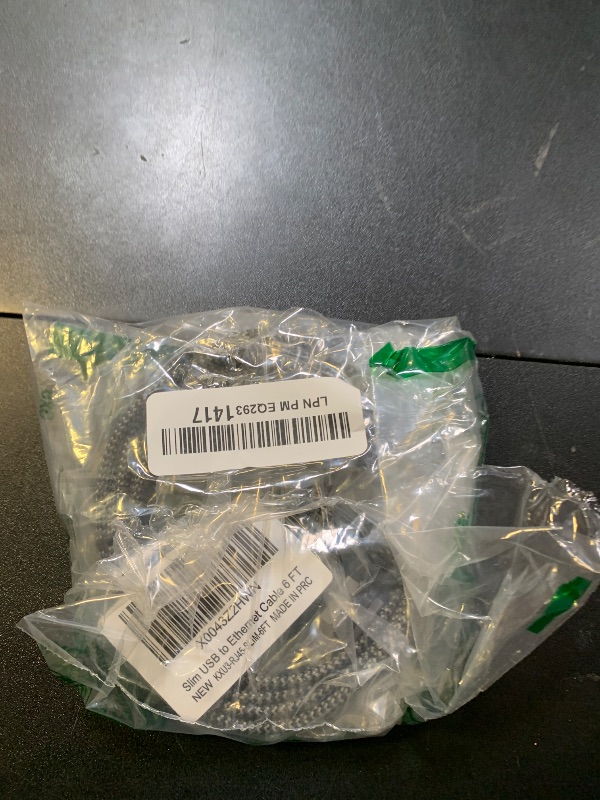 Photo 1 of Slim USB to Ethernet Cable 6 FT, USB 3.0 A to RJ45 Thin Cord, Directly Connected, Aluminum, Braided, OFC, USB to RJ45 Gigabit LAN Network Cable for Laptop, PC, Switch and More, OD: 3.6mm