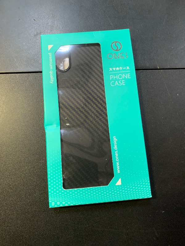 Photo 1 of ONES Thin Case for iPhone Xs Max,Carbon Fiber Pattern Cover Shockproof Protective Phone Slim Case with Minimalist Design and Scratch Resistant Fingerprint Prevention,Black
