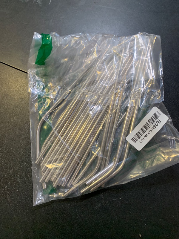 Photo 1 of OKGD 25 Piece Set Stainless Steel Straws Ultra Long 10.5 Inch Drinking Metal Straws Reusable Drinking Straws for 20 30 OZ (20 Straight| 5 Brushes)