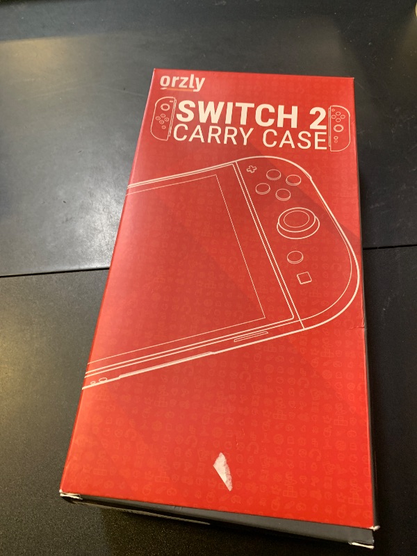Photo 1 of Orzly Case for Nintendo Switch 2 Protective Travel Carry Case with Screen Padding, Game Cards & microSD Slots with Zipped & Open Pockets for Console Accessories - Gift Box Edition