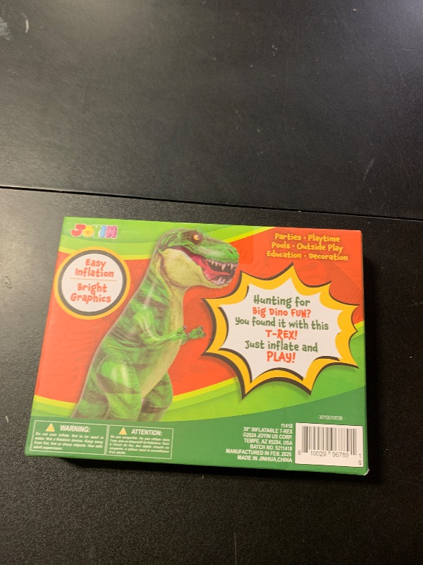 Photo 1 of JOYIN 30” T-Rex Dinosaur Inflatable, Tyrannosaurus Rex Inflatable Dinosaur Toy for Party Decorations, Birthday Party Gift for Kids and Adults