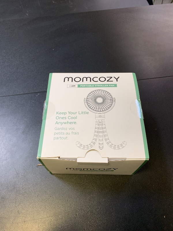 Photo 1 of Momcozy Portable Stroller Fan, 8000mAh, 27H Ultra-long Battery Life, Detachable 4 Speed 360°Rotate, LED Night Light with 2 Modes, USB Rechargeable Handheld Cooling Fan for Travel, Car Seat, Bedroom