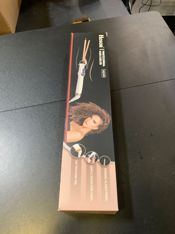 Photo 1 of 9mm Curling Iron Professional, 3/8 Inch Ceramic Tourmaline Curl Wand Barrel, Hair Curler Iron for Long & Short Hair,Glove Include, Gold