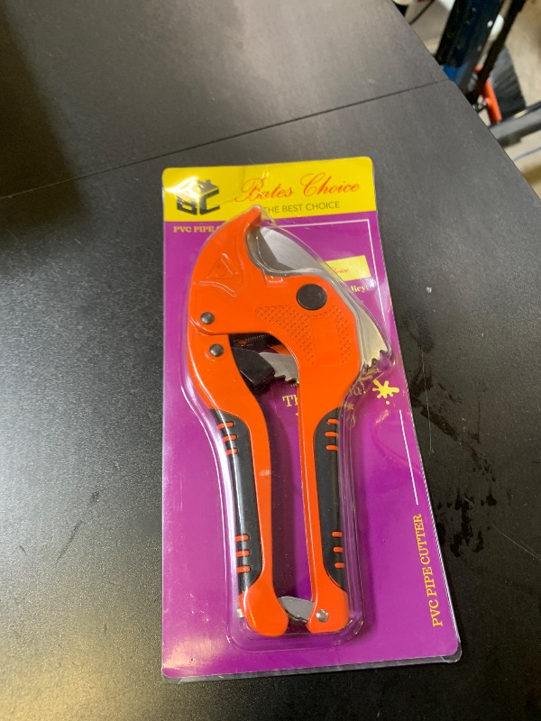 Photo 1 of Bates- Pvc  Cutter, Cuts up to 1-1/4", Ratcheting PVC Pipe Cutter Tool, Pipe Cutters PVC, PVC Pipe Shears, PVC Cutter, Plastic Pipe Cutter, PEX Pipe Cutter, PVC Cutter Tool, PVC Ratchet Cutter