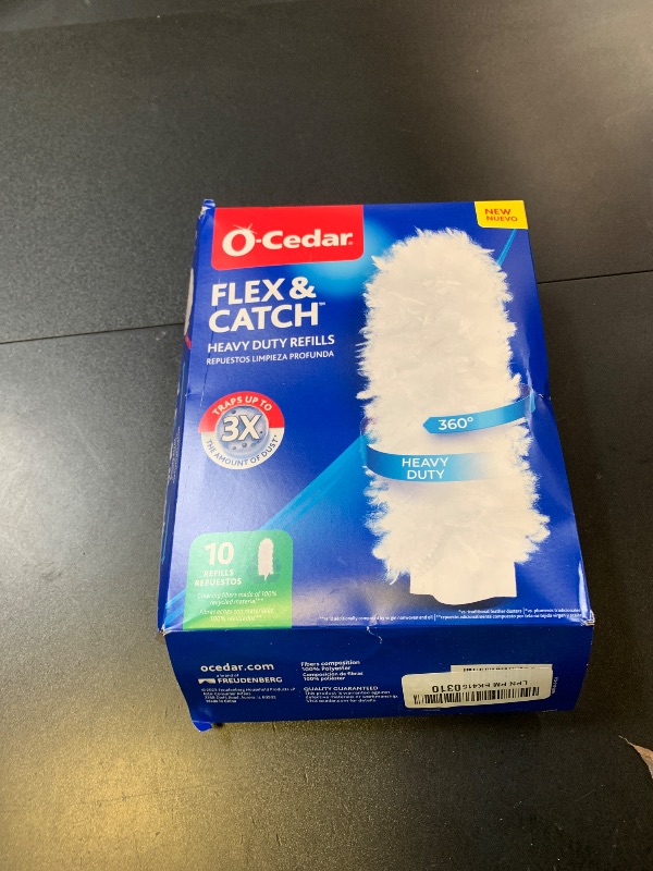 Photo 1 of O-Cedar Flex & Catch Heavy Duty Dusting Refills (10 Count) | Disposable Duster Refill with Cleaning Fibers Made of 100% Recycled Materials | Traps 3X More Dust Than Traditional Feather Duster