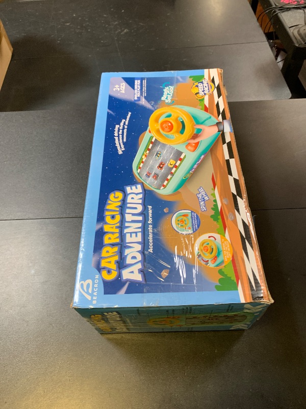 Photo 1 of Beacron Musical Steering Wheel Toys for Boys 4-6: Toddler Simulated Driving Racing Car Game with Sound Ages 3+ Year Old, Interactive Educational Learning Race Truck for Kids Girls Xmas Birthday Gifts