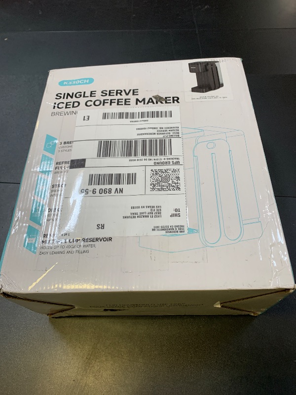 Photo 1 of Hot & Iced Coffee Maker with Magnetic K-Pod Organizer (Pods Not Included), Stores 10 Pods, 4-5 Cups Coffee Maker & Single-serve Brewer for K Cup & Grounds, 40oz Removable Water Tank, Black