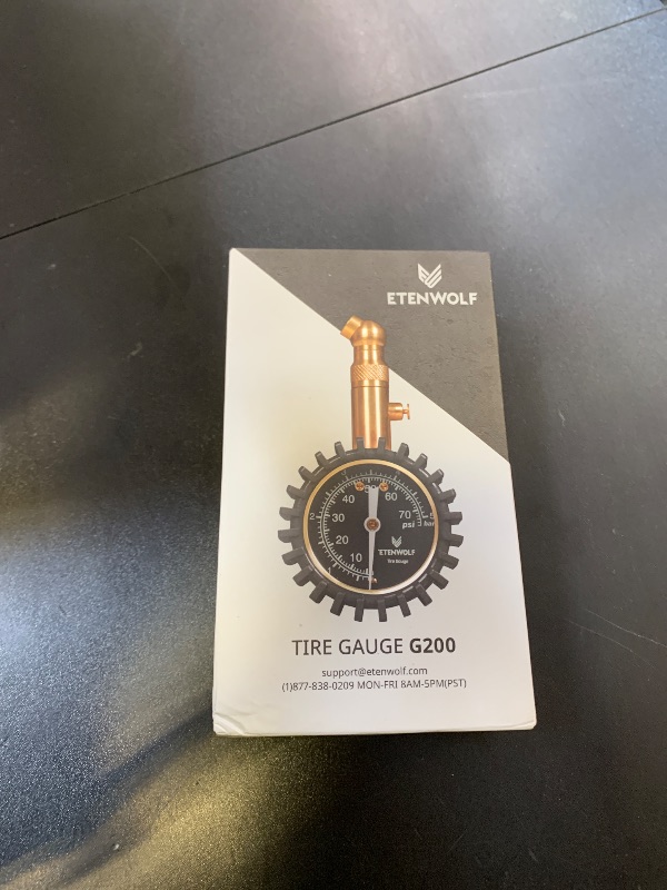 Photo 1 of ETENWOLF Tire Pressure Gauge for Cars 0-75 PSI, Air Pressure Gauge with Large Glow Dial, Calibrated to ANSI B40.1 Grade A(Plus-Minus 1%), Tire Gauge for Tire Pressure Car Accessories (Black)