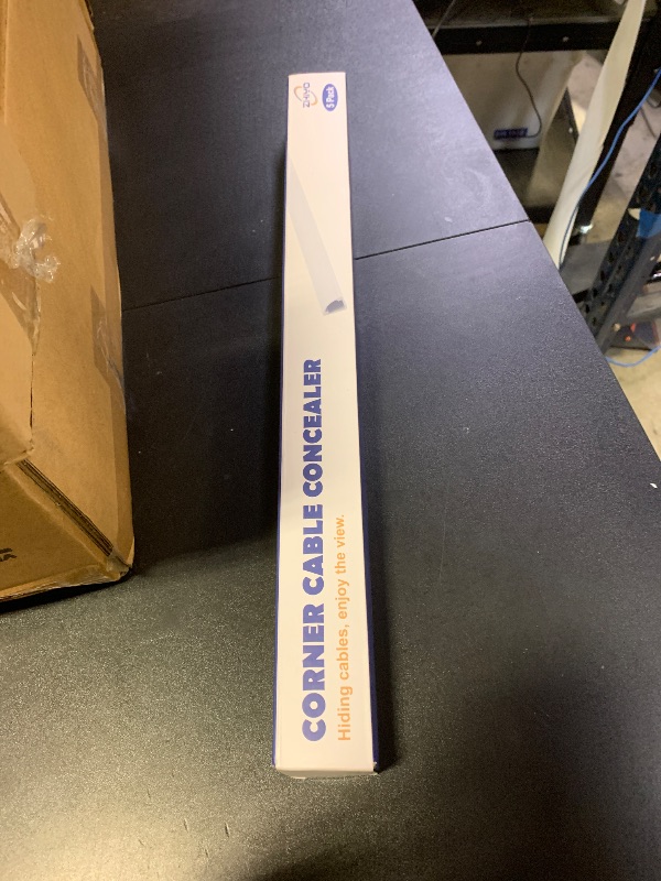 Photo 1 of 85in Corner Cable Concealer, Corner Cord Hider for One Cord, Wire Covers for Cords, Paintable Corner Cord Cover, Cable Management Channel Cable Raceway for Wall, Floor Baseboard, Ceiling -5 X L17in