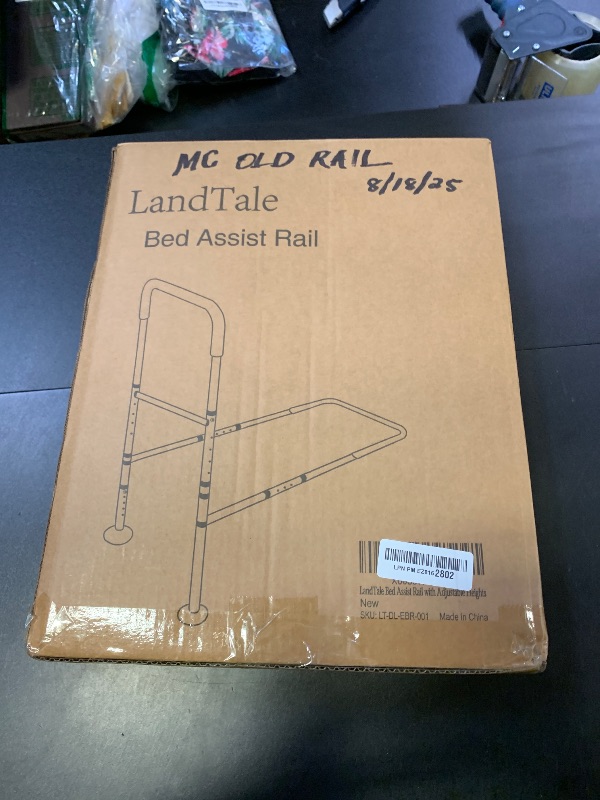 Photo 1 of LandTale Bed Assist Rails Adjustable, Safety Bed Handle with Leg, Fall Prevention Hand Guard Grab Bar Bed Cane, Bed Rails for Elderly, Adults, Senior, Handicap, Disabled, Fit King, Queen, Full, Twin