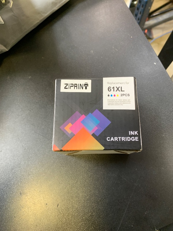 Photo 1 of ZIPRINT Remanufactured 61 Ink Cartridge Replacement for HP Ink 61 61XL Combo Pack, for HP Envy 4500 5530 4502 Officejet 4635 4630 Printer Ink Cartridge 61XL Black, Tri-Color, 2 Pack