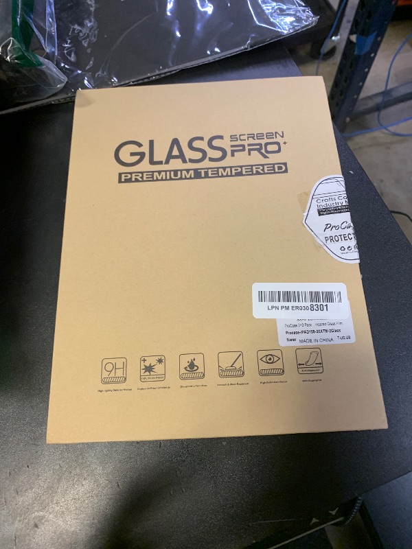 Photo 1 of ProCase 2 Pack Screen Protector for iPad Air 5th Air 4th Generation 10.9" + 2 Pack Camera Lens Protector, 9H Hardness HD Clear Tempered Glass for iPad Air Gen 4/5 -Clear