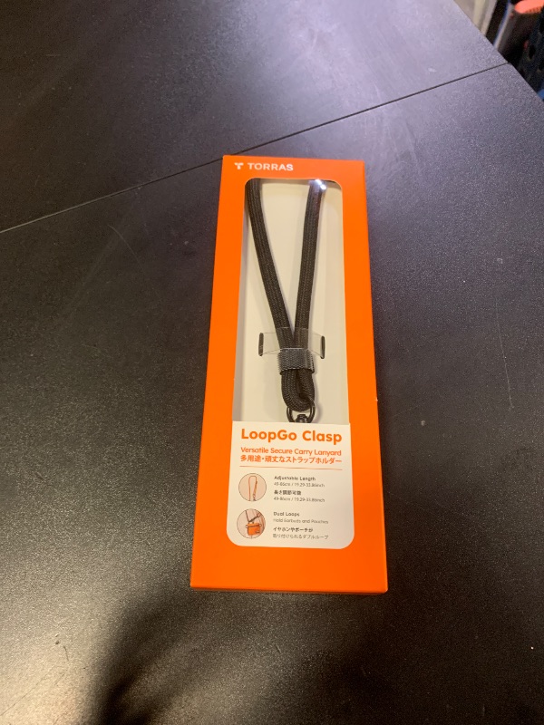 Photo 1 of TORRAS Phone Lanyard with Hanging Loops, Adjustable Anti Theft Phone Strap Crossbody, Skin-Friendly,2 Tabs, Universal Cell Phone Neck Lanyard for Daily & Outdoor Activities, Black