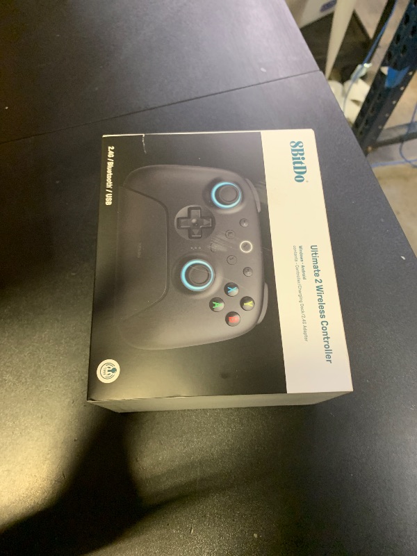 Photo 1 of 8BitDo Ultimate 2 Wireless Controller for Windows & Android, Gaming Controller with TMR Joysticks, Switchable Hall Effect/Tactile Triggers, RGB Fire Ring, 8Speed Wireless Tech, Black