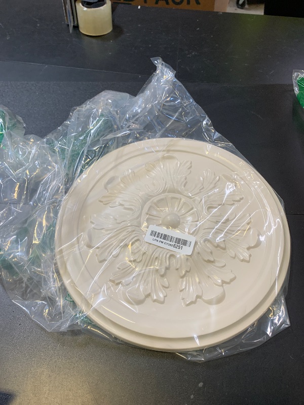 Photo 1 of 12 3/4"OD x 7/8"P Legacy Acanthus Ceiling Medallion (Fits Canopies up to 3 1/2") (color may vary)