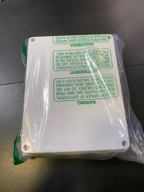 Photo 1 of LeMotech Junction Box, ABS Plastic IP65 Waterproof and Dustproof, Universal Electrical Enclosure, Outdoor and Indoor Project Box 10 x 7.9 x 3.1 inch (255 x 200 x 80 mm)