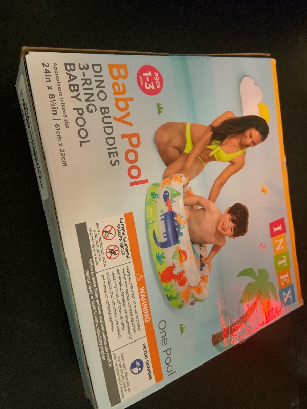 Photo 1 of Intex Dinosaur 3 Ring Baby Pool (24 in x 8.5 in)