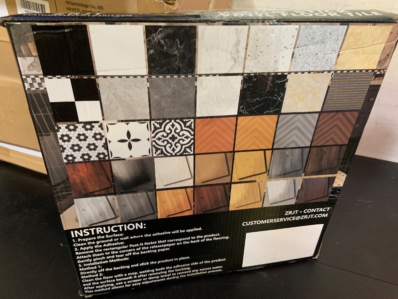 Photo 1 of 30 Pack Cover 30 Sq.Ft Peel and Stick Floor Tiles, 12” x 12” Self Adhesive Vinyl Flooring Easy DIY Installation for Kitchen, Living Room, Laundry, RV, White Marble