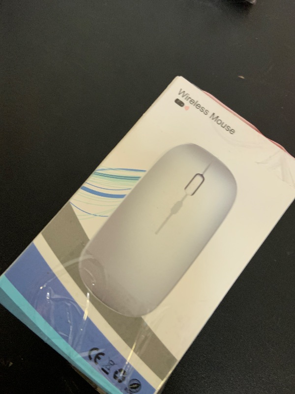 Photo 1 of WREANU Wireless Bluetooth Mouse Rechargeable Laptop Mice with LED Lights Silent Slim Use(BT5.2 and 2.4G Portable USB Receiver)Dual Mode Computer Mouse for Laptop/iPad/Tablet/Apple/Computer/Mac(Black)