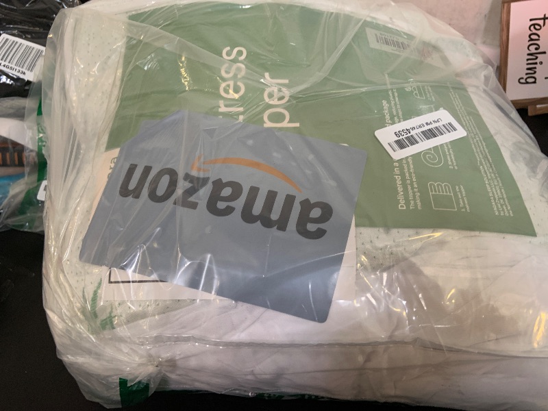 Photo 1 of Ultra Soft Twin Size Mattress Topper - Viscose Made from Bamboo Pillow Top Mattress Pad for Back Pain Relief - Naturally Cooling for Hot Sleepers, Green
