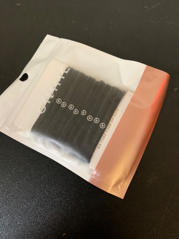 Photo 1 of GIMME Bands Fine Hair Ties | No Break Microfiber Fine Hair Elastics | A Firm Yet Gentle All Day Hold with No Snagging, Dents, or Breakage | Black Onyx