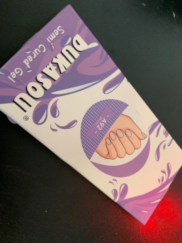 Photo 1 of DUKASOU Semi Cured Gel Nail Strips | 4th of July Gel Nails Strips for Women Work with Any UV Lamp, Star Nail Stickers for Women Home DIY Nails Art (Aurora Star)