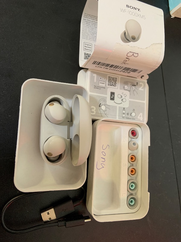 Photo 1 of Sony WF-1000XM5 The Best Truly Wireless Bluetooth Noise Canceling Earbuds & in-Ear Headphones with Alexa Built-in, Silver