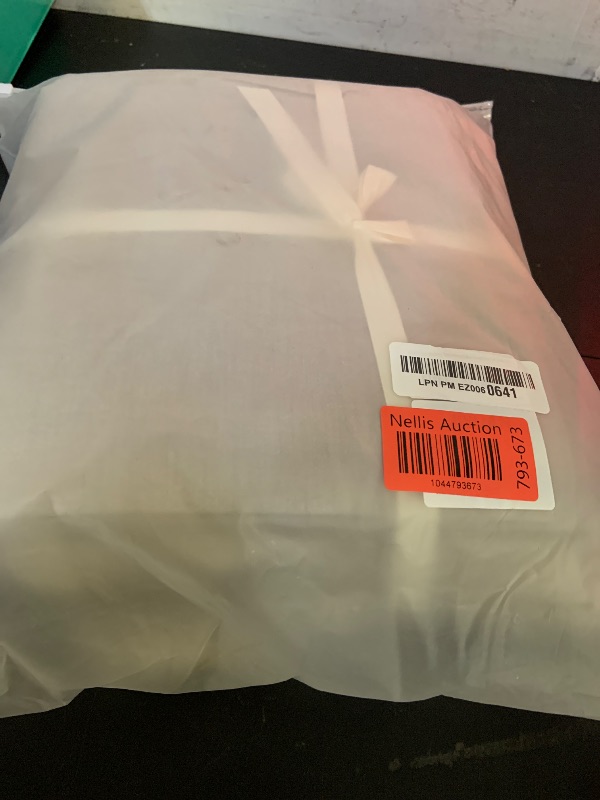 Photo 1 of JIYUAN 100% Washed Cotton Duvet Cover Set 3 Pieces King, 1 Duvet Cover 104x90 Inches(Comforter Not Included) and 2 Pillowcases,Linen Feel Bedding Set Comfy and Breathable, Heathered Cream Grey