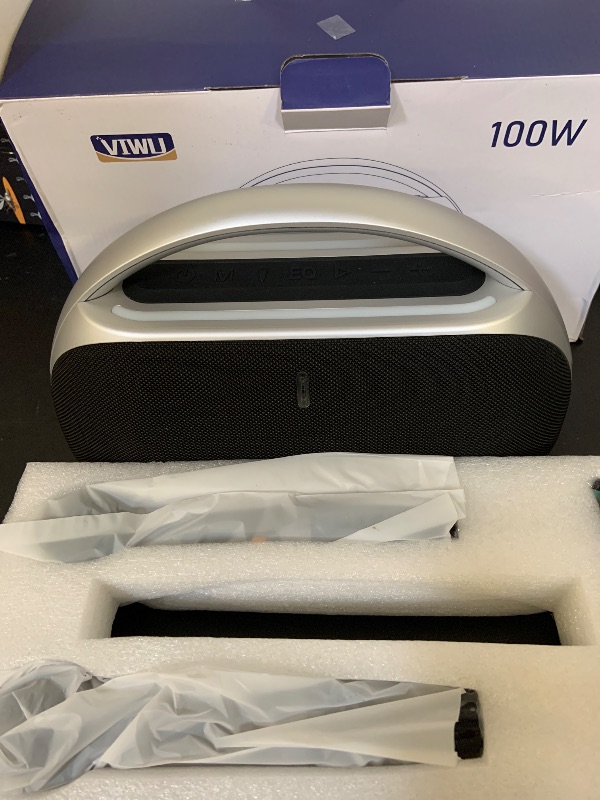 Photo 1 of VIWU Karaoke Machine for Adults, 100W Portable Bluetooth 5.3 Party Speaker with 2 Wireless Microphones, PA System with IPX5 Waterproof, Deep Bass & Echo Adjustment for Home Party, Outdoor, Travel