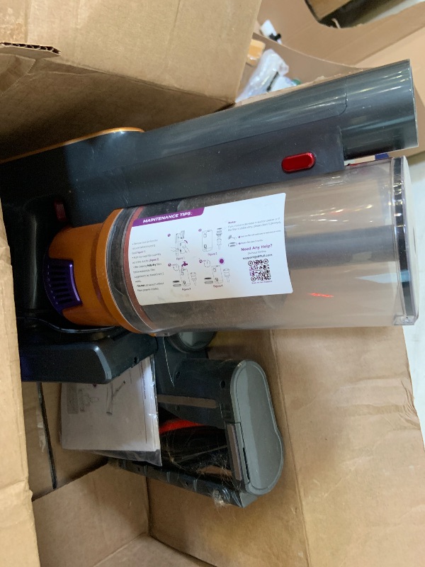 Photo 1 of Cordless Vacuum Cleaner, 580W 48KPA 60 Mins Vacuum Cleaners for Home, Stick Vacuum with 1.8L Large Dust Cup, Wall Mount Charging, Anti-Tangle Wireless, Green Light for Pet Hair, Carpets, Hardwood