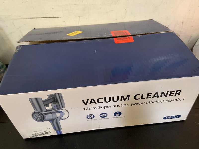 Photo 1 of Cordless Vacuum Cleaner,Vacuum Cleaners for Home with Super Suction,Lightweight Stick Vacuum with 35 Mins Runtime,Rechargeable Cordless Vacuum for Carpet, Tile, Pet Hair, Hardwood Floors(Deep Blue)