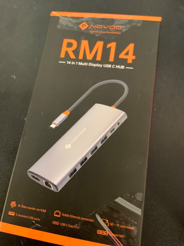 Photo 1 of Dell/HP/Lenovo/Surface USB C Docking Station - Dual 4K60 HDMI+8K30 DP, 14 in 1 USB C Hub Adapter with 100W PD, RJ45, SD/TF, Audio, Multiport Dock for MacBook/LaptopLPNPMEY8530198
