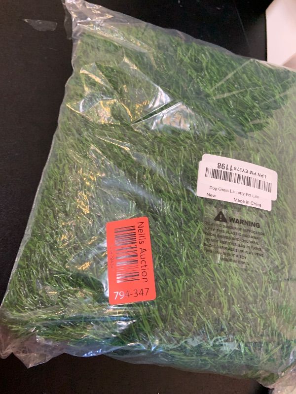 Photo 1 of Dog  Large Potty Patch, Artificial Dog Grass Bathroom Turf for Pet Training, Washable Puppy Pee Pad, Perfect Indoor/Outdoor Portable Potty Pet Loo