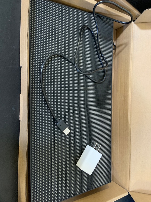 Photo 1 of Leadleds P3 Full Color WiFi LED Sign Scrolling Message Board, Portable LED Billboard Support Text, Animation, Countdown, Timer Indoor Use for Store, Coffee, Bar (L 15.2" x W 7.7")