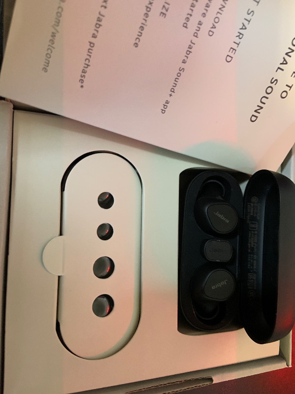 Photo 1 of Jabra Evolve2 True Wireless in-Ear Bluetooth Earbuds with Active Noise Cancellation (ANC) and 4-mic MultiSensor Voice Technology - Microsoft Teams Certified, Works with All Other Meeting apps - Black