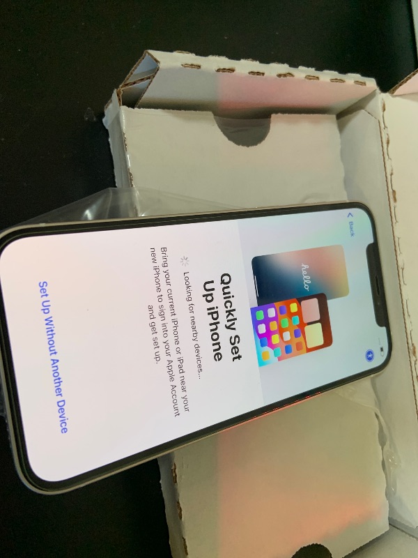 Photo 1 of Apple iPhone 12, 64GB, White - Fully Unlocked (Renewed)