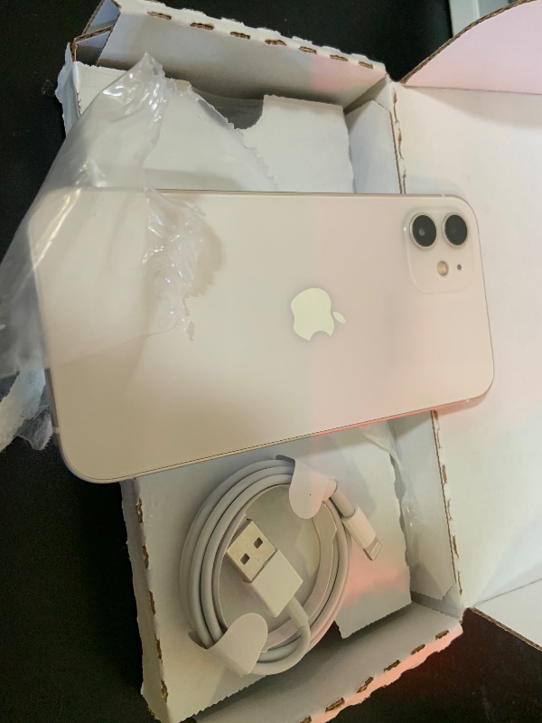 Photo 1 of Apple iPhone 12, 64GB, White - Fully Unlocked (Renewed)