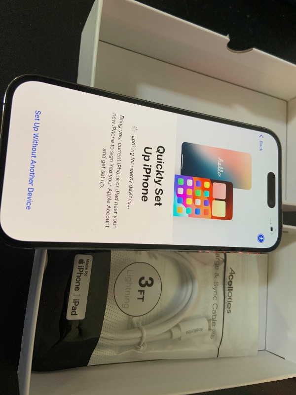 Photo 1 of Apple iPhone 14 Pro, 256GB, Deep Purple - Unlocked (Renewed)