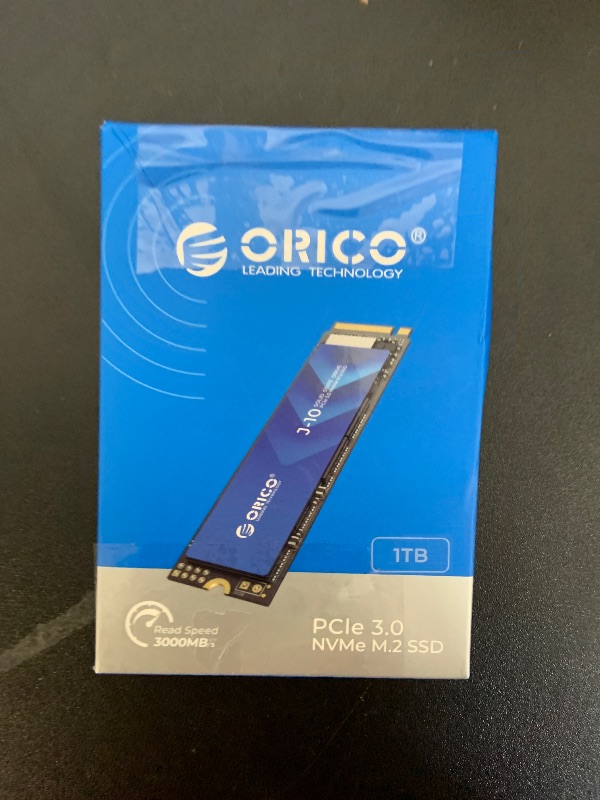 Photo 1 of ORICO NVMe SSD 1TB M.2 with Heatsink, Up to 3100MB/s PCIe Gen3x4 2280 Internal Solid State Drive, SLC Cache 3D NAND, Compatible with Laptop and PC Desktops -J10