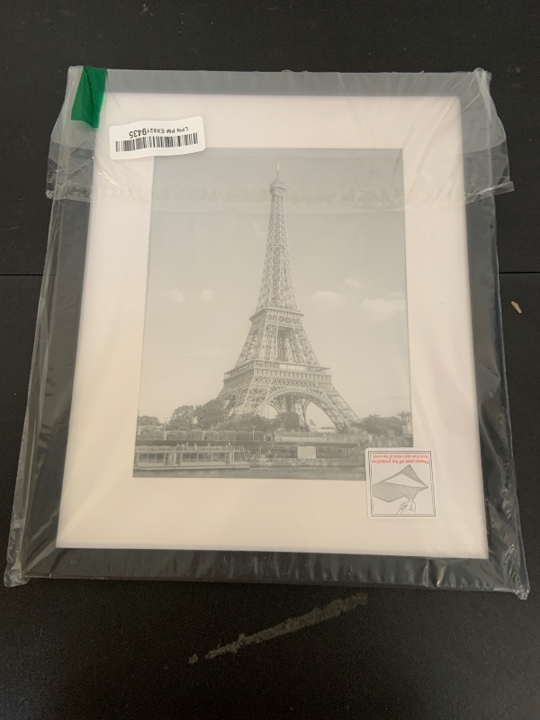 Photo 1 of upsimples 10x12 Picture Frame, Display Pictures 7x9 with Mat or 10 x 12 Without, Wall Hanging Photo Frames, Black, 1 Pack