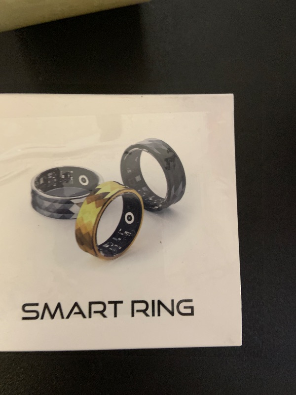 Photo 1 of Smart Ring with Calories, Heart Rate,Step Counter, Heart Rate & Blood Oxygen Monitor, Sleep Tracking, and IP68 Waterproof - No App Subscription, Compatible with Android 5.1+ & iOS 8.0 (Black, 9#)