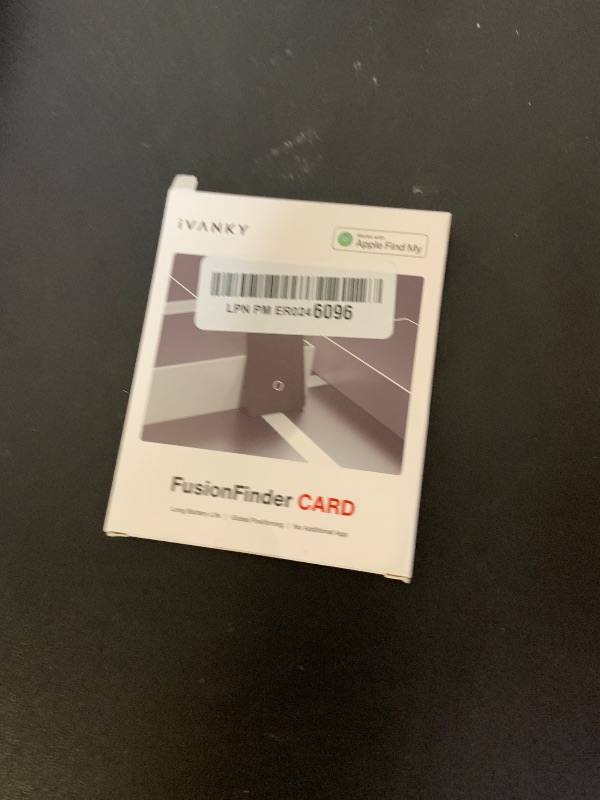 Photo 1 of iVANKY Wallet Tracker Card, Smart Rechargeable Thin Wallet Finder, Works with Apple Find My (iOS Only), Item Finder for Luggage Tags, Passports, Phone, Water Resistant (Android Not Supported)