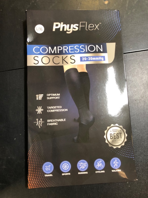 Photo 1 of Compression Socks for Women & Men (20-30 mmHg) Support for Travel, Nurses, Pregnancy, Shin Splints, Sports and Everyday Wear