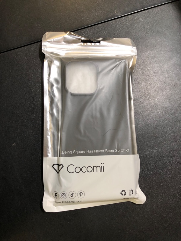 Photo 1 of Cocomii - Rectangle Case Compatible with iPhone 14 Pro Max - Soft Touch Silicone, Microfiber Lining, Women Girls Men, Protective Phone Case for iPhone 14 Pro Max 6.7 inch, Tinware Gray