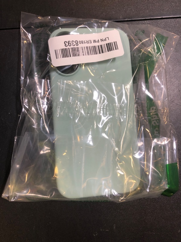 Photo 1 of ORNARTO Compatible with iPhone 16 Case 6.1", Slim Liquid Silicone 3 Layers Full Covered Soft Gel Rubber Shockproof Phone Case, Protective Cover with Anti-Scratch Microfiber Lining-Mint Green